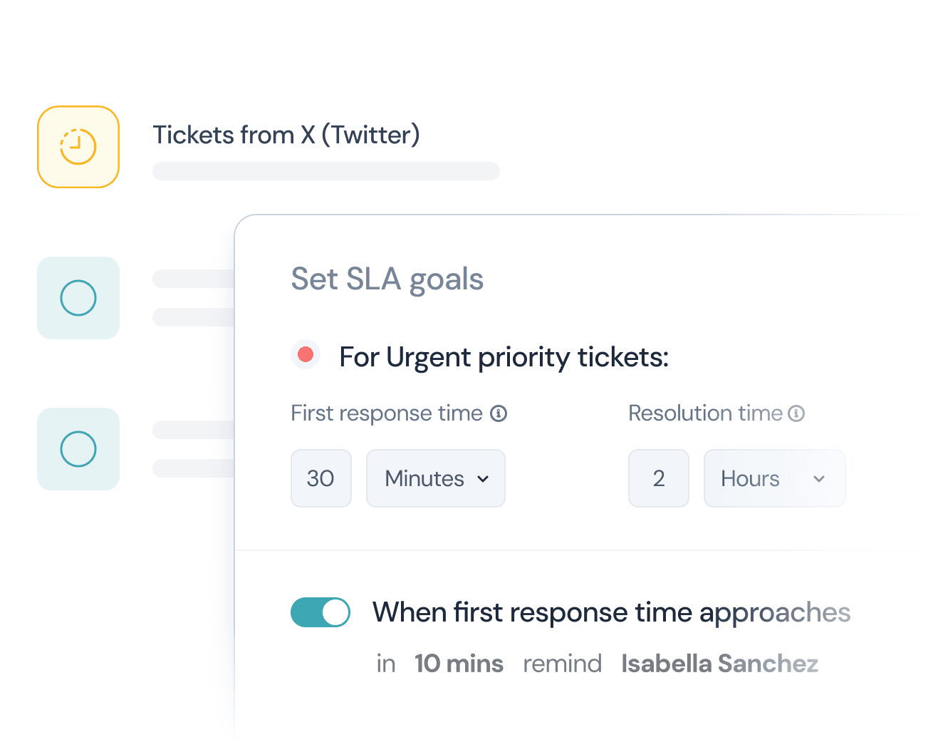Regole SLA e di assegnazione